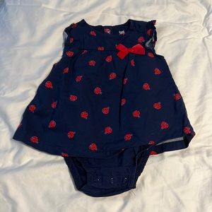 Carter’s lady bug baby onesie dress